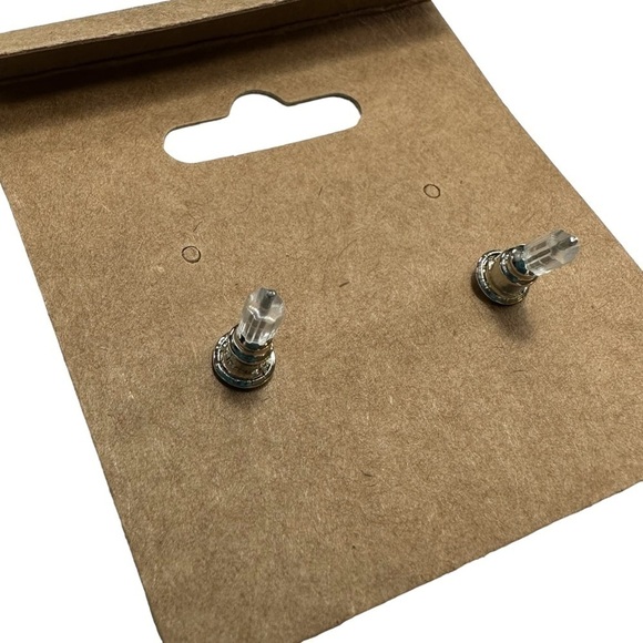 Round Turquoise Pierced Earrings - Picture 6 of 6